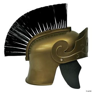 Gold Roman Helmet with Brush