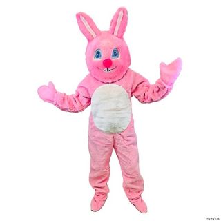 Adult Bunny Suit with Mascot Head - Medium