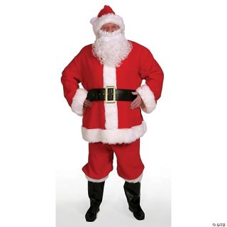 Men's 10-Piece Complete Santa Suit