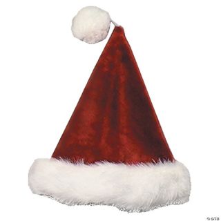 Plush Velvet Santa Hat