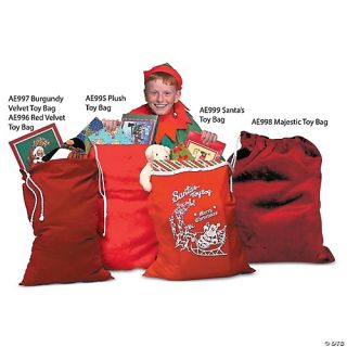 Plush Santa Toy Bag