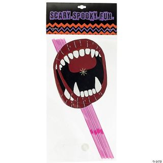 Straws with Fangs Paper Mouth