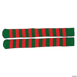 Christmas Red & Green Striped Socks