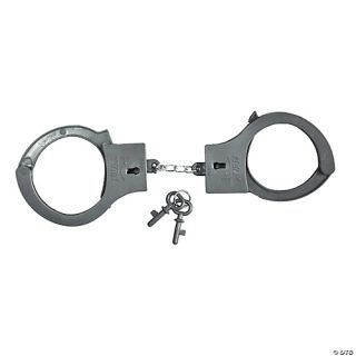Silver Plastic Handcuffs