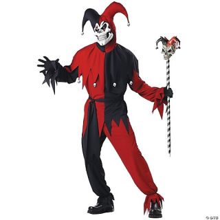 Men's Evil Jester Costume