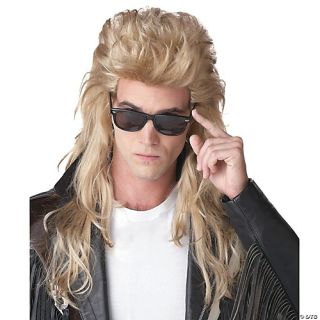 80s Rock Mullet Wig
