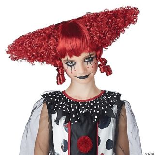 Girl's Creepy Clown Wig