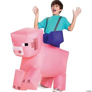 Minecraft Pig Ride On Inflatable Costume