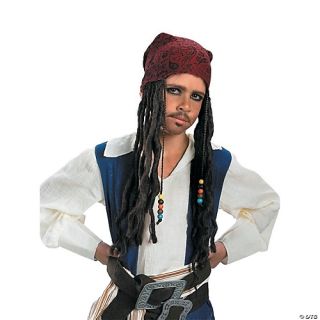 Jack Sparrow Headband with Hair - Pirates Of The Caribbean