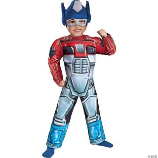 Boy's Optimus Prime Rescue Bot Toddler Muscle Costume
