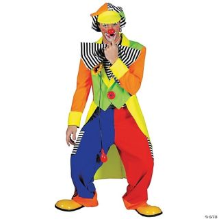 Spanky Stripes Clown Adult Costume