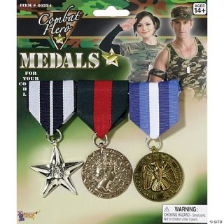 Combat Hero Medals - Set of 3