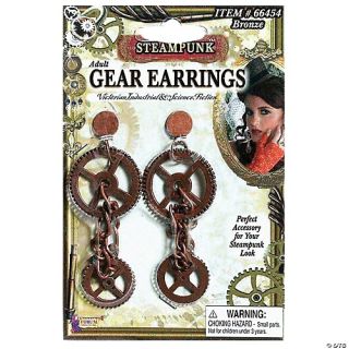 Steampunk Gear Earrings