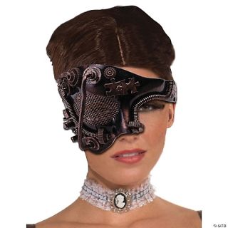 Women's Steampunk Bronze Mask