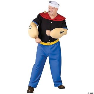 Men's Plus Size Popeye Costume