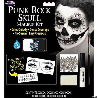 Punk Rock Skull Makeup Kit