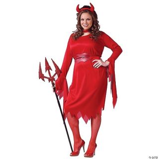 Women's Plus Size Delightful Devil Costume