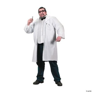 Men's Plus Size Lab Coat