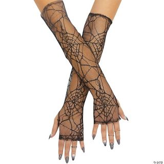 Gloves Fingerless Spiderweb La