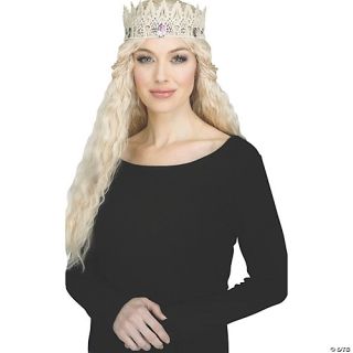 Black or Gold Lace Crown Accessory