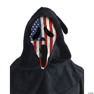 Usa Flag Ghost Face Mask