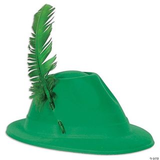 Hat Alpine Green with Feather