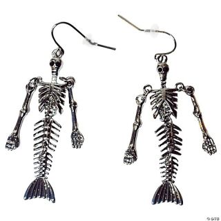 Skeletal Mermaid Earrings