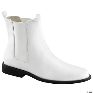 Men's White Trooper Boots