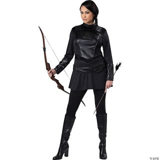 Women's Plus Size Warrior Huntress Costume