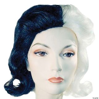 Black &White Combo Style Wig - Version 2