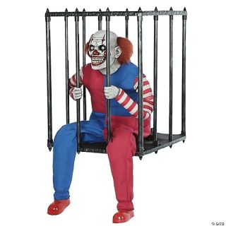 Animated Caged Clown Walk Around Costume