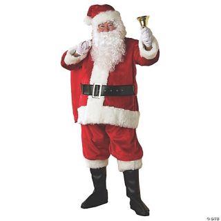 Men's Deluxe Plush Regency Santa Costume