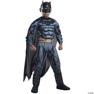 Boy's Deluxe Photo-Real Muscle Chest Batman Costume