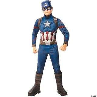 Boy's Captain America Deluxe Costume - Avengers 4