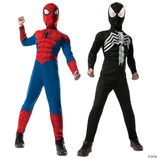 Boy's Spiderman - 2 in 1 Reversible Muscle Chest Costume