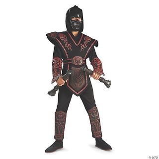 Boy's Red Skull Warrior Ninja Costume