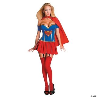 Women's Deluxe Supergirl Corset Costume