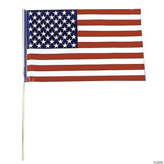 Flag Plastic USA - Pack of 12