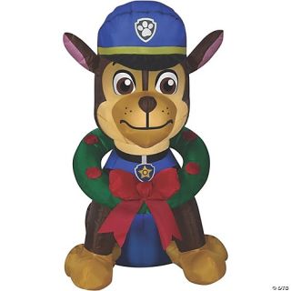 Airblown Chase with Wreath Inflatable - PAW Patrol