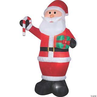 Airblown Santa Gift Candy Cane Inflatable
