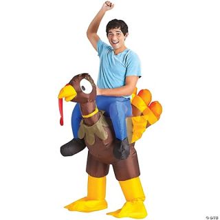 Men's Turkey Rider Inflatable Costume