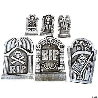 RIP Tombstone Kit - Pack of 6