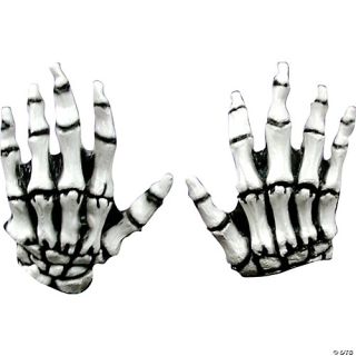 Junior Skeleton White Latex Hands