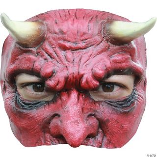 Devil Latex Half Mask