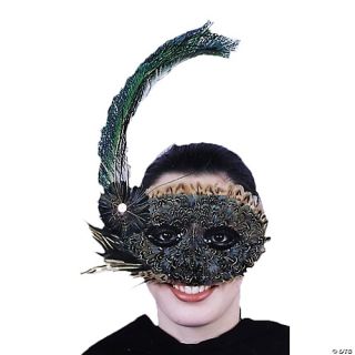 Women's 20s Style Feather Mask