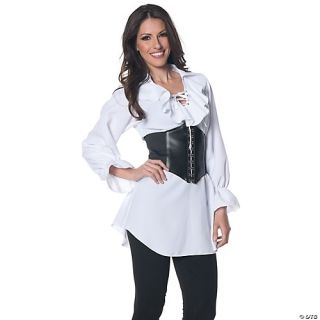 Laced-Front Pirate Blouse