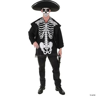 Men's Skeleton Serape Costume