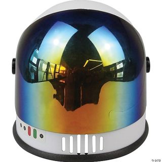 Helmet Space White with Reflective Visor OS