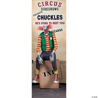 65" Chuckles Clown Animated Prop