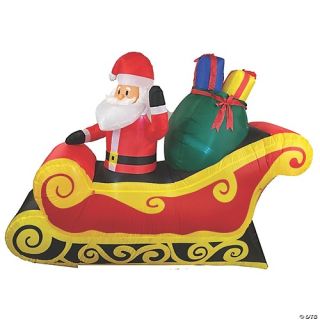 7' Santa Sleigh Inflatable